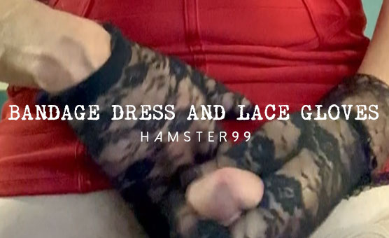Bandage Dress And Lace Gloves