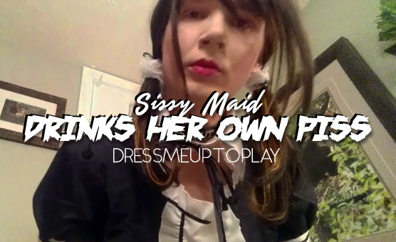 Sissy Maid Drinks Her Own Piss (The Note)