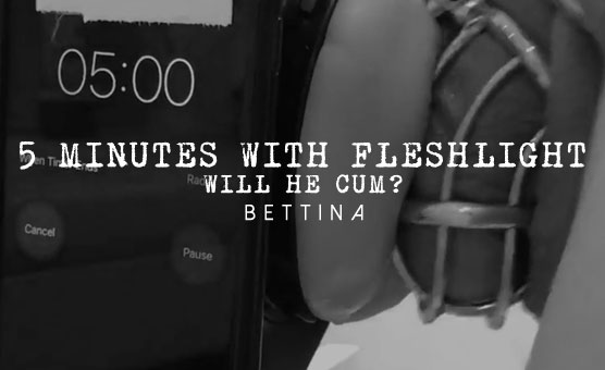 5 Minutes With Fleshlight - Will He Cum?