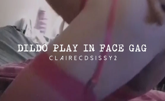 Dildo Play In Face Gag