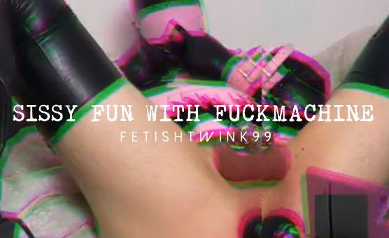 Sissy Fun With Poppers &amp; Fuckmachine