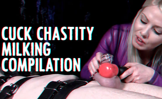 Cuck Chastity Milking Compilation