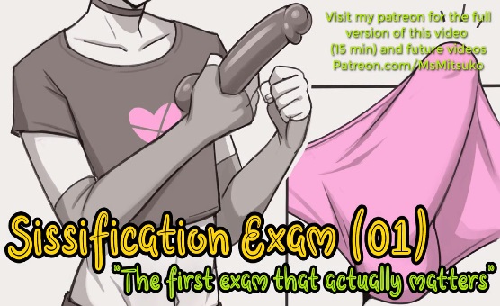 Sissification Exam - The First Exam That Matters