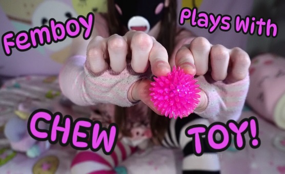 Femboy Plays With Chew Toy - Teaser