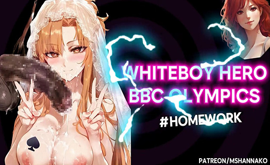 White BOY Hero - BBC Olympics - Sissy HomeWork