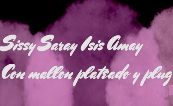 Sissy Saray Isis Omay Con Mallon Plateado Y Plug